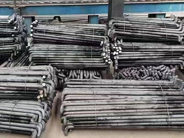 7-shaped foundation bolt